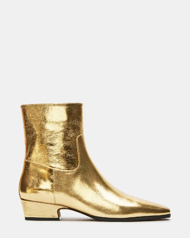 Women's chic Chelsea boots-DUSTY GOLD LEATHER