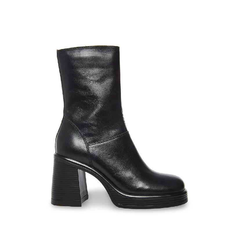 Women's leather ankle boots-FANTSIE BLACK LEATHER - SM REBOOTED