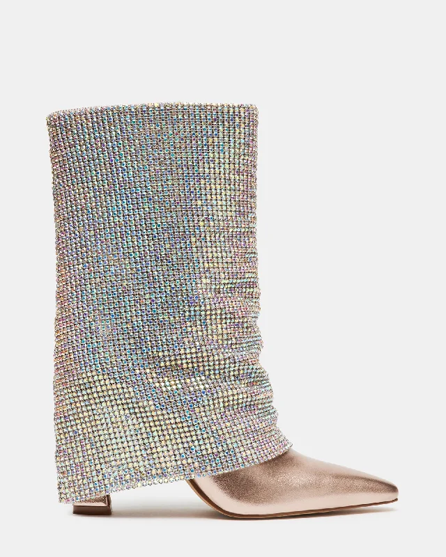 Women's boho fringe boots-SPARKLE RHINESTONES - SM REBOOTED