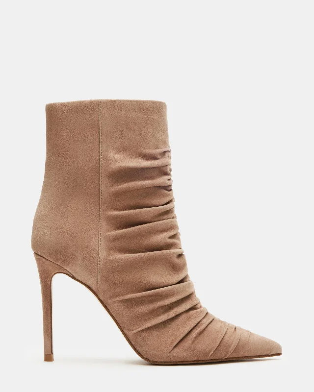 Women's elegant evening pumps-TEASE TAUPE SUEDE