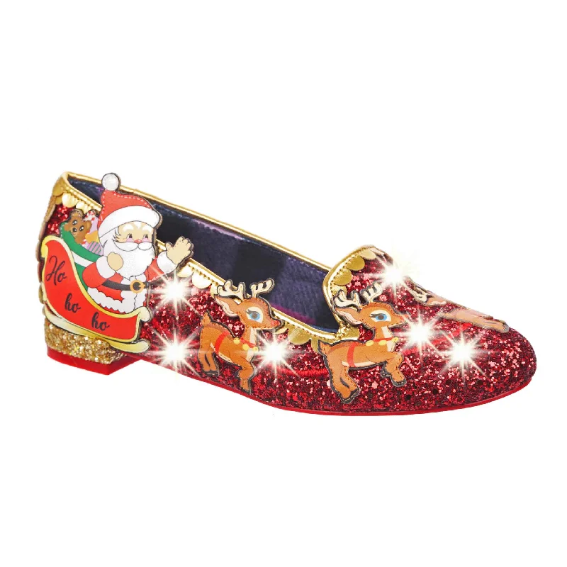 Women's platform wedge sandals-Santas Sleigh