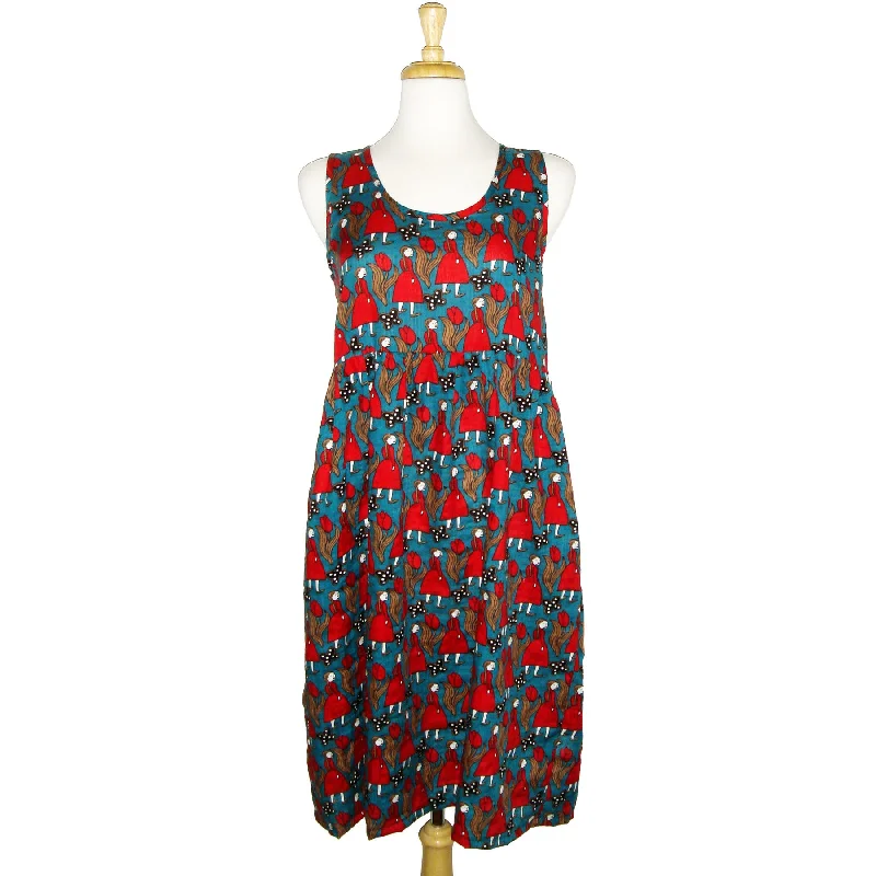 Ruched sundress-Abigail Dress - Ladies in Red