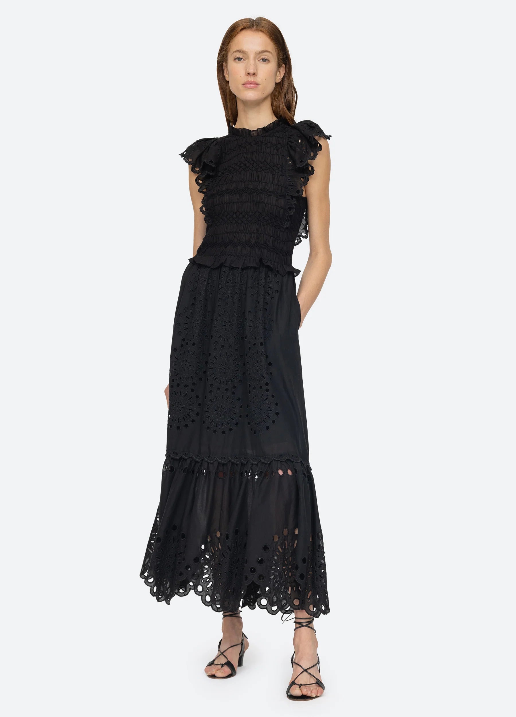 Halter neck sundress-Addie Dress - Black