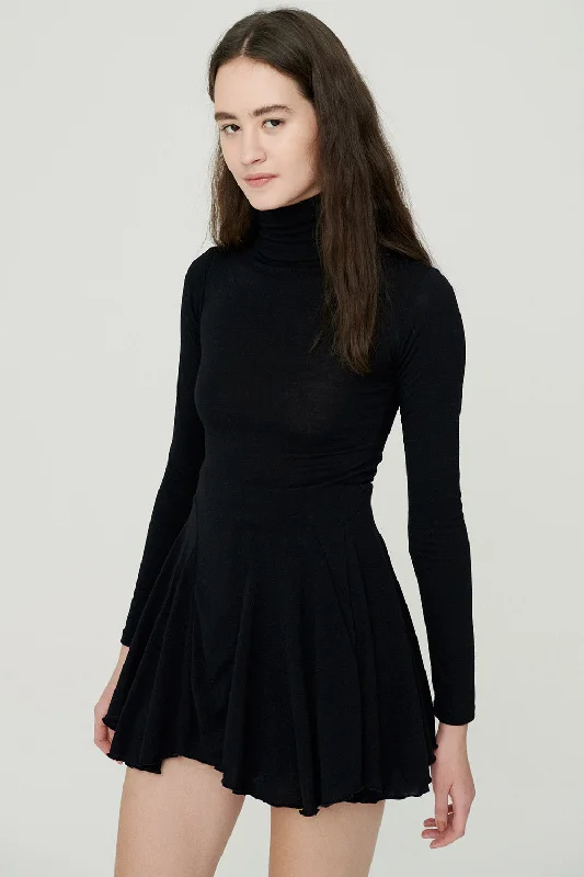 Long sleeve party dress-Adeline Fit & Flare Mini Dress