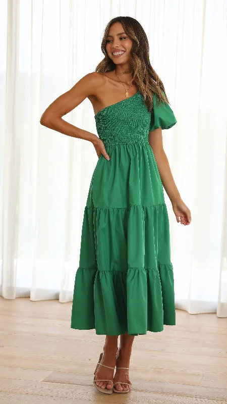 Fringe sundress-Frankie Maxi Dress - Emerald