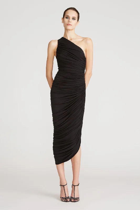 Fringe sundress-Reia One Shoulder Dress - Black