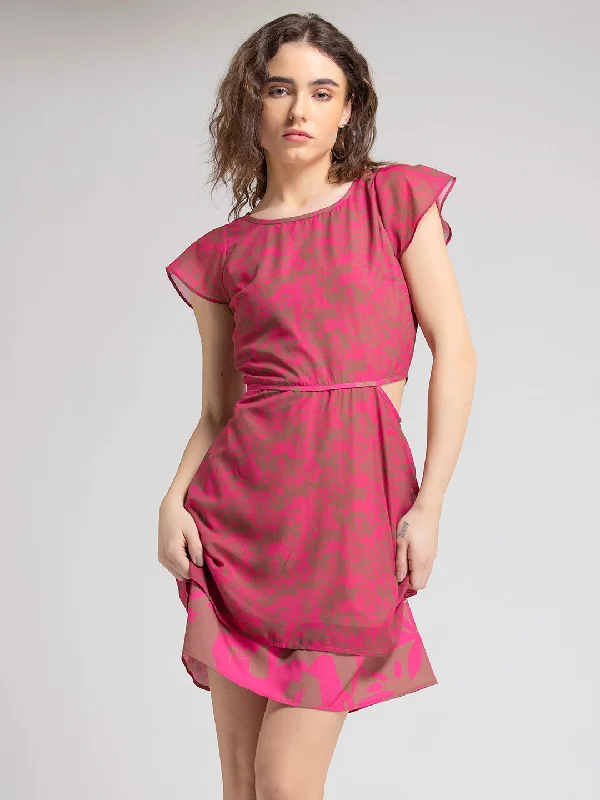 Lace-panel dress-Athenia dress