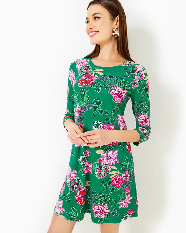 Off-shoulder party dress-Lilly Pulitzer Women's UPF 50+ Solia ChillyLilly Dress - Multi Safari Sanctuary