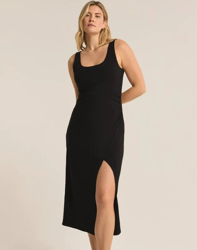 Off-shoulder cocktail dress-MELBOURNE MIDI DRESS BY Z SUPPLY