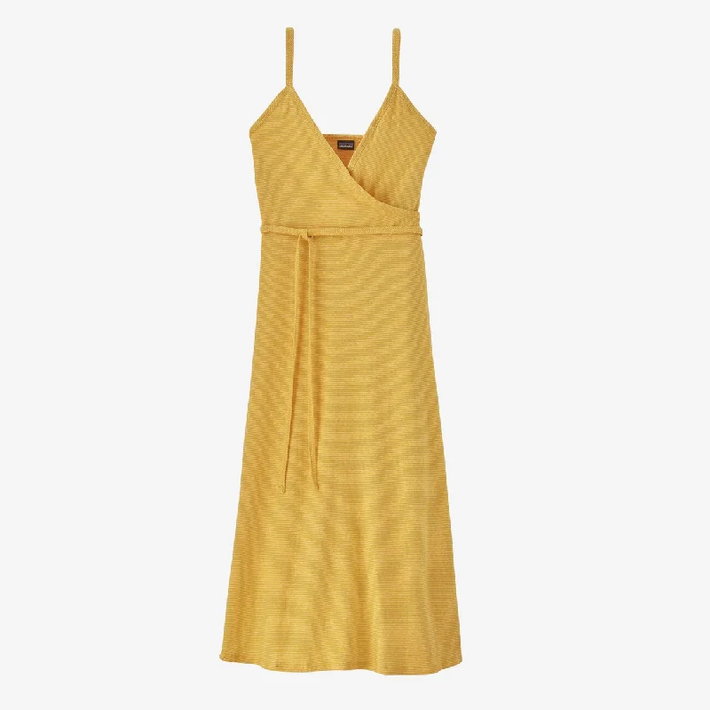 Glitter party dress-Patagonia Women's Wear With All Dress - Longplains: Shine Yellow